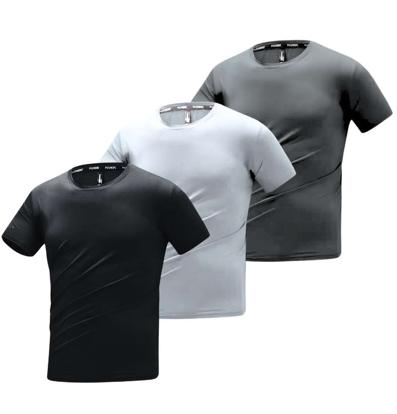 BAMBOO FIBRE T-SHIRT | BAMBOO GYM SHIRT 3-PACK MIX