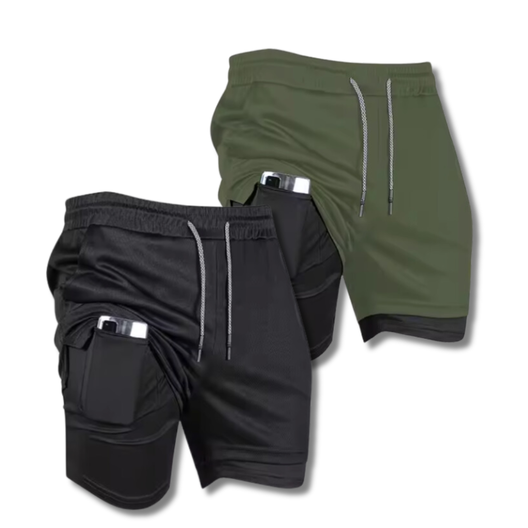SHORT DRYFIT DE COMPRESSION | GYM SHORT 2-PACK
