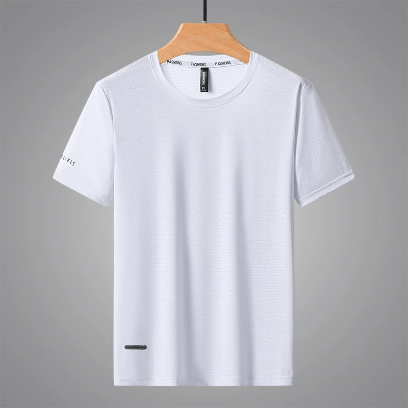 BAMBOO FIBRE T-SHIRT | BAMBOO GYM SHIRT 4-PACK WHITE