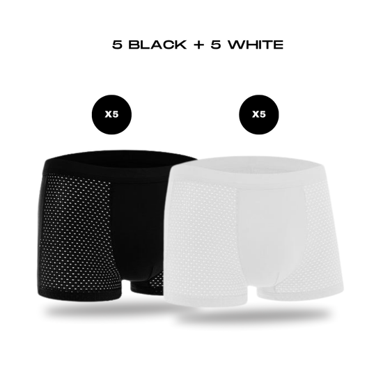 Boxers En Fibre De Bambou - Lot De 10 Pour Le Prix De 5, Confortables Et Respirants
