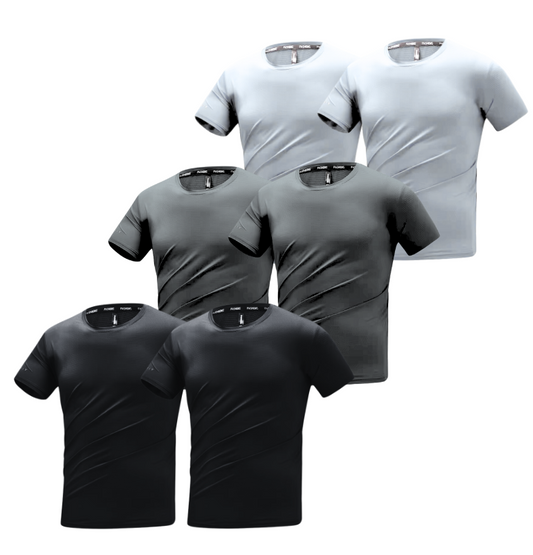BAMBOO FIBRE T-SHIRT | BAMBOO GYM SHIRT 6-PACK MIX