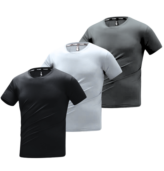 BAMBOO FIBRE T-SHIRT | BAMBOO GYM SHIRT 3-PACK MIX