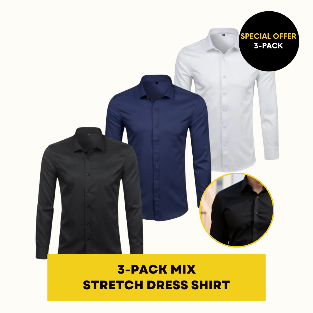 STRETCH DRESS SHIRT | ELASTECH 3-PACK MIX