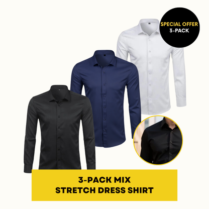 STRETCH DRESS SHIRT | ELASTECH 3-PACK MIX