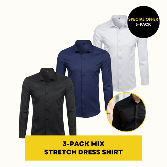 STRETCH DRESS SHIRT | ELASTECH 3-PACK MIX