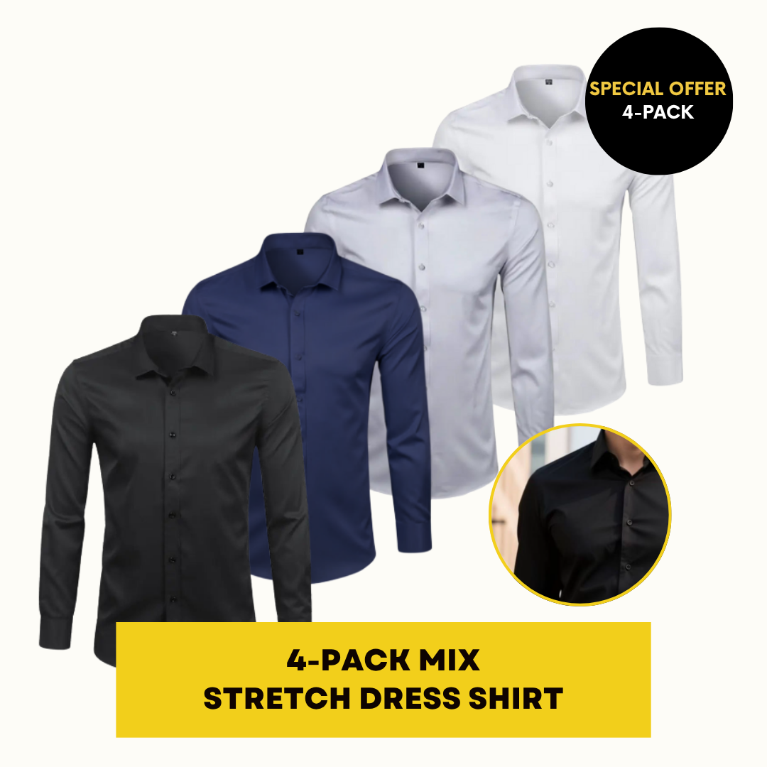 STRETCH DRESS SHIRT | ELASTECH 4-PACK MIX