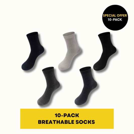BREATHABLE SOCKS KIT| 10-PACK