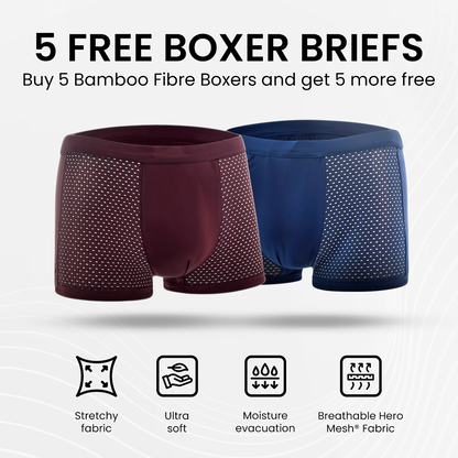 10 BAMBOO FIBER BOXERS FOR THE PRICE OF 5 | BAMBOOWEAR